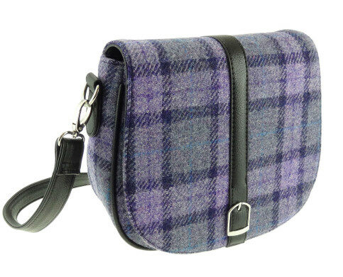 Beauly Shoulder Bag Bold Purple Check Col89