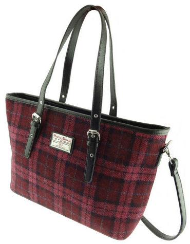 Spey Large Tote Raspberry Check Col90