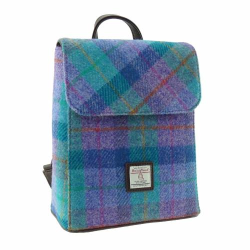 Tummel Mini Backpack Green Purple Check Col79
